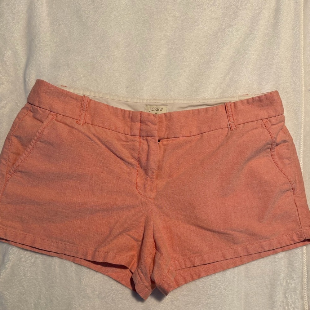 J. Crew Womens 100% Cotton shorts - size 10 - coral color